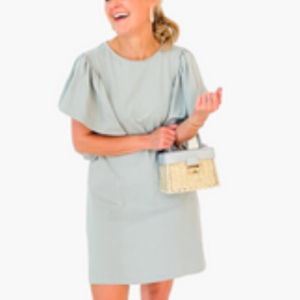 Dusty Blue Mable Dress - Size S
